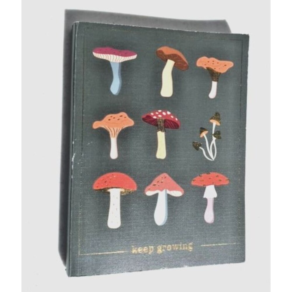 Mushroom Fungi 'Keep Growing' Lined Notebook Journal School 6x8" By James Burke